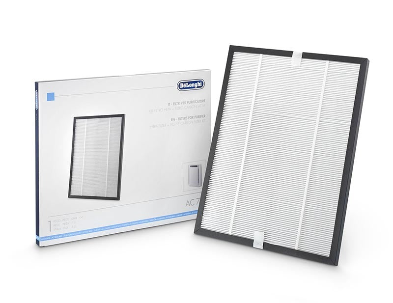 Delonghi kit filtro HEPA 0.3 micron + Carboni Attivi purificatore d'aria AC75