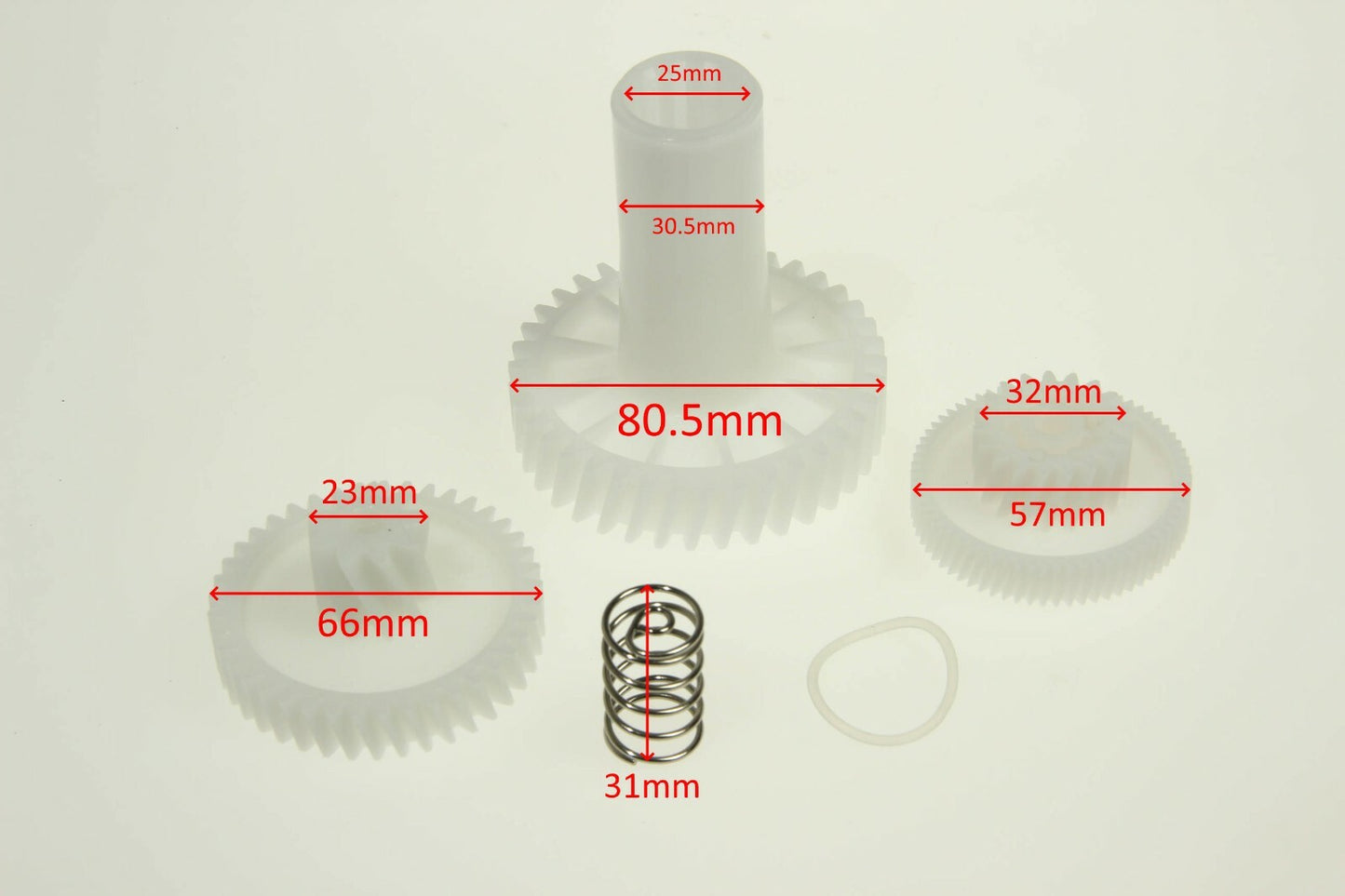 Ariete Kit Getriebe Zahnräder Übertragung Fleischwolf 2944 80.5mm 66mm