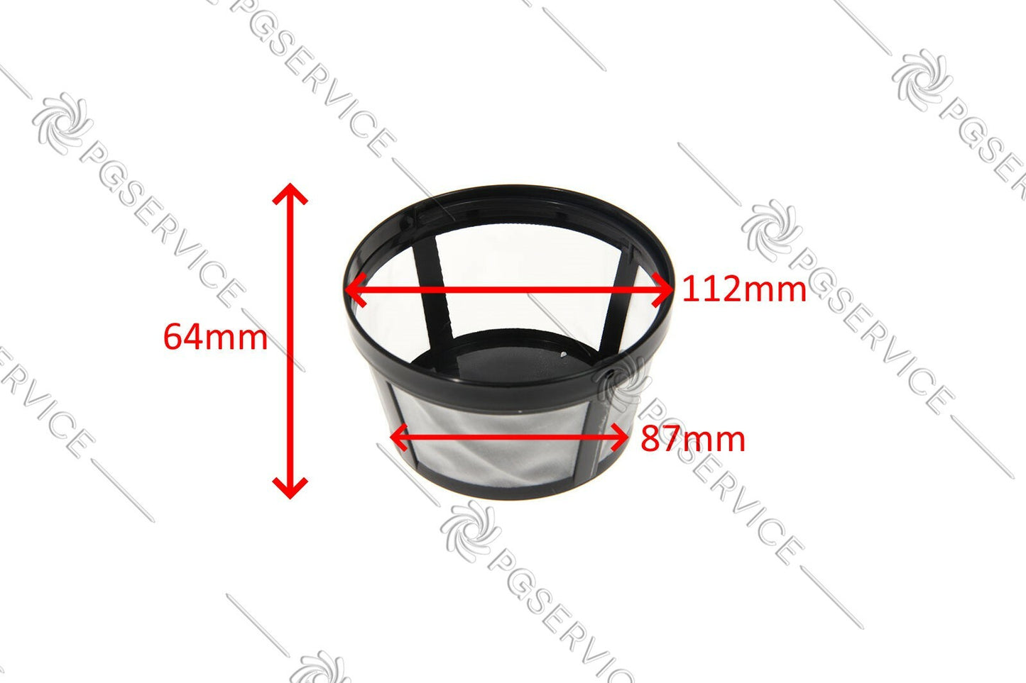 Ariete filtro permanente 112mm x 64mm macchina caffè americano Vintage 1342