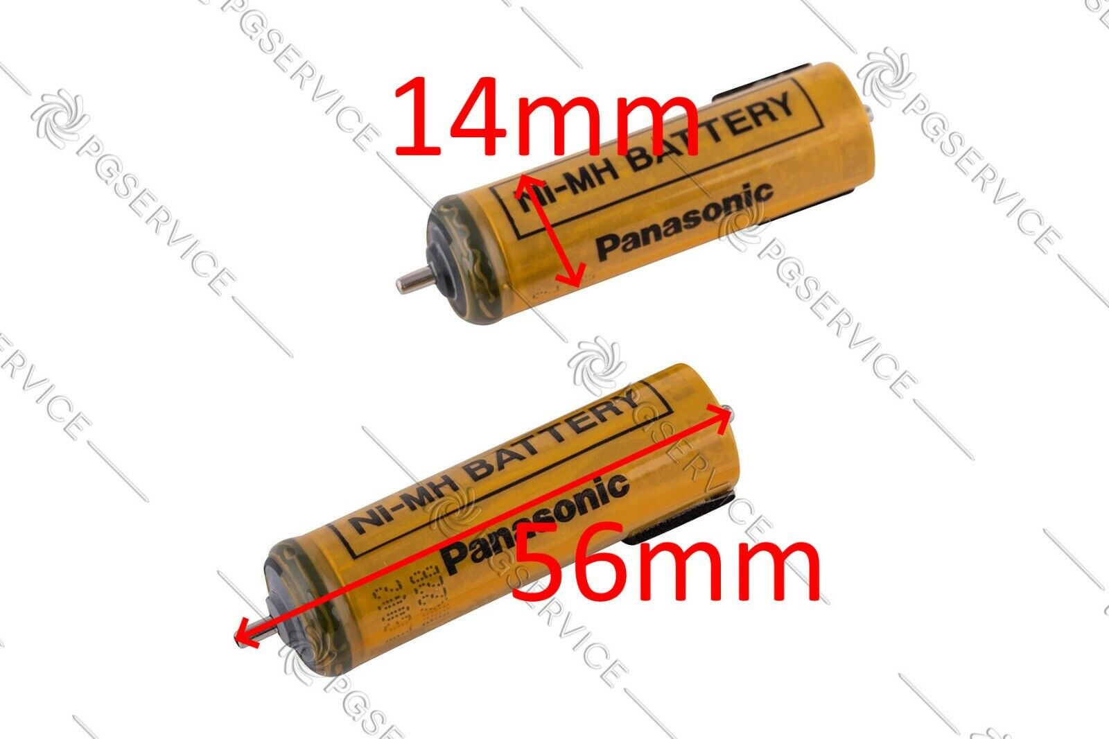 Panasonic 2x Batteries 1.2V NI-MH Razor ERGY10 ES2044 ES2050 ES2054 ES2058