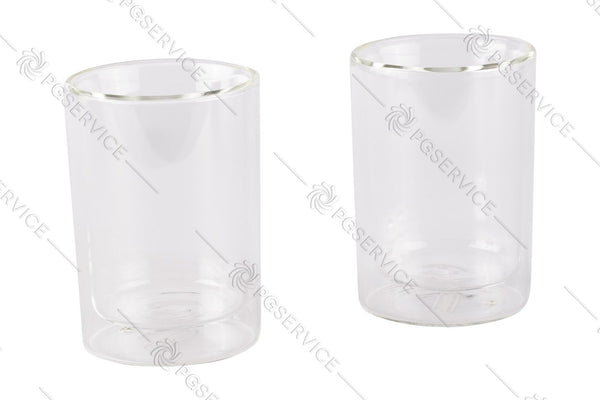 DeLonghi 2 Verres Cold Brew 220ml Double Mur Verre Boissons Fraîches 102mm