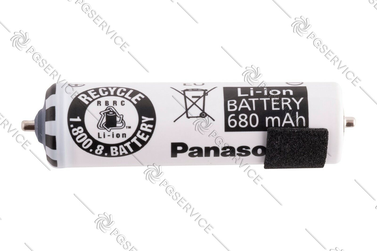 Panasonic batteria Li-Ion 680mAh 56mm diametro 14mm rasoio ES8807 ES-8807