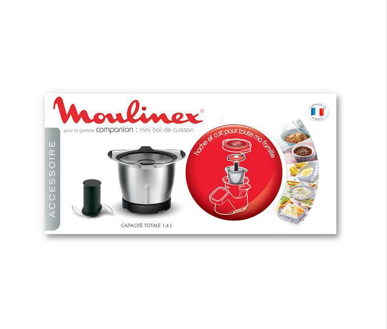 Moulinex accessorio mini ciotola tritatutto 1,4 Litri Cuisine Companion XF38AE10