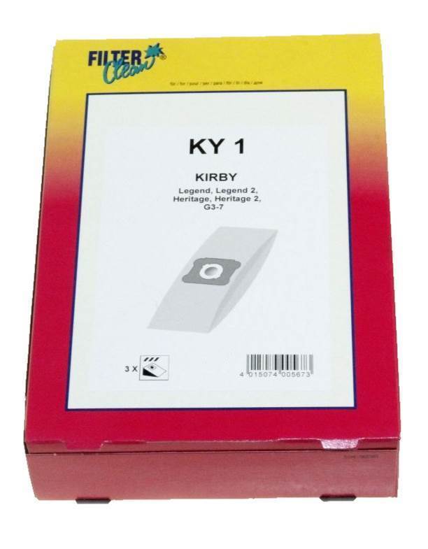 Filter Reinigen KY1 3x Sacchi Staubsaugerbeutel Kirby Legend Heritage G3 G7
