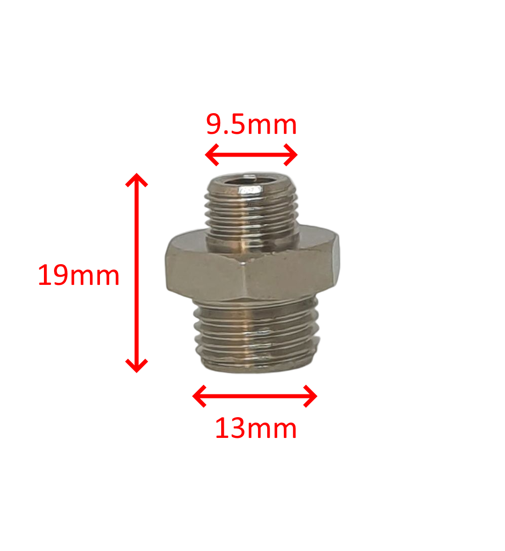 Polti riduttore 1/8" 1/4" caldaia Vaporetto Vaporella Silence Unico MondialVap