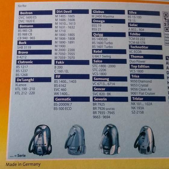 Swirl 4x Vacuum Cleaner Bags DeLonghi Xlence XTL190 XTL210 XTL212 XTL220