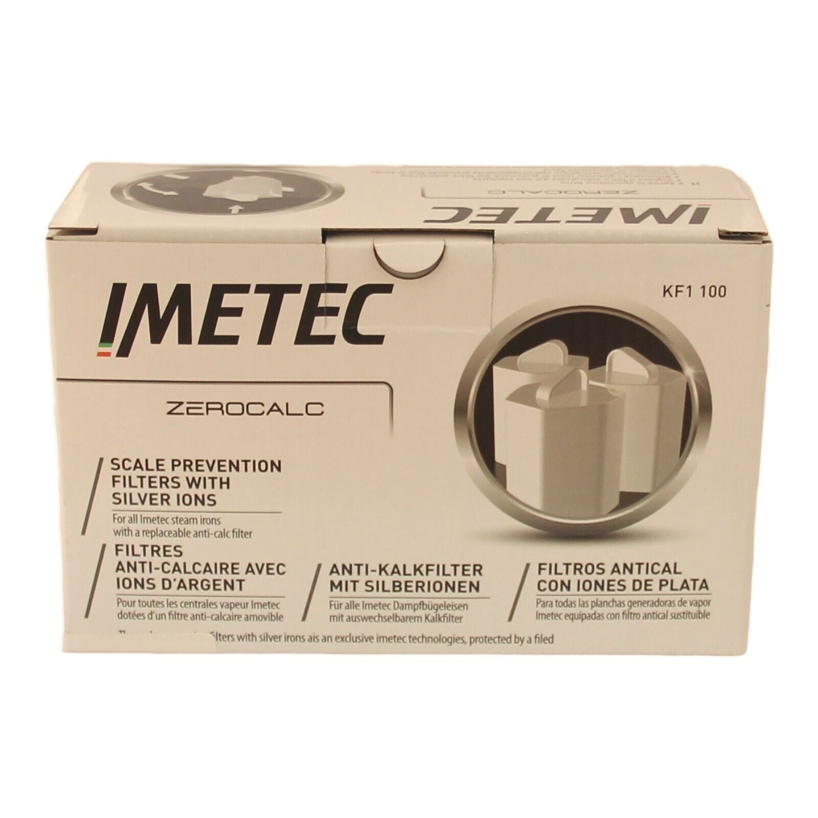 Imetec set 3x filtri acqua calcare ferro da stiro ZeroCalc Pro Onda Intellivapor
