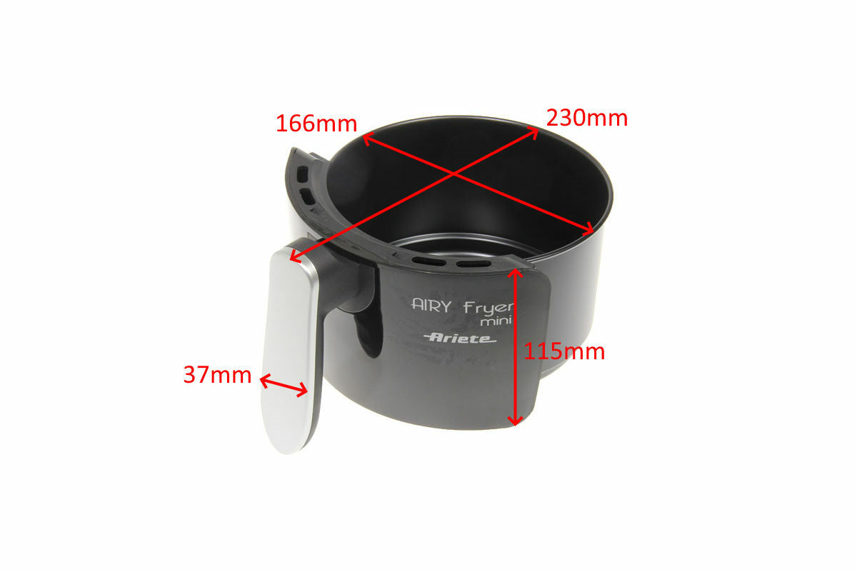 Ariete Tiroir Conteneur Poignée Baignoire Friteuse Airy Fryer Mini 4615 4617