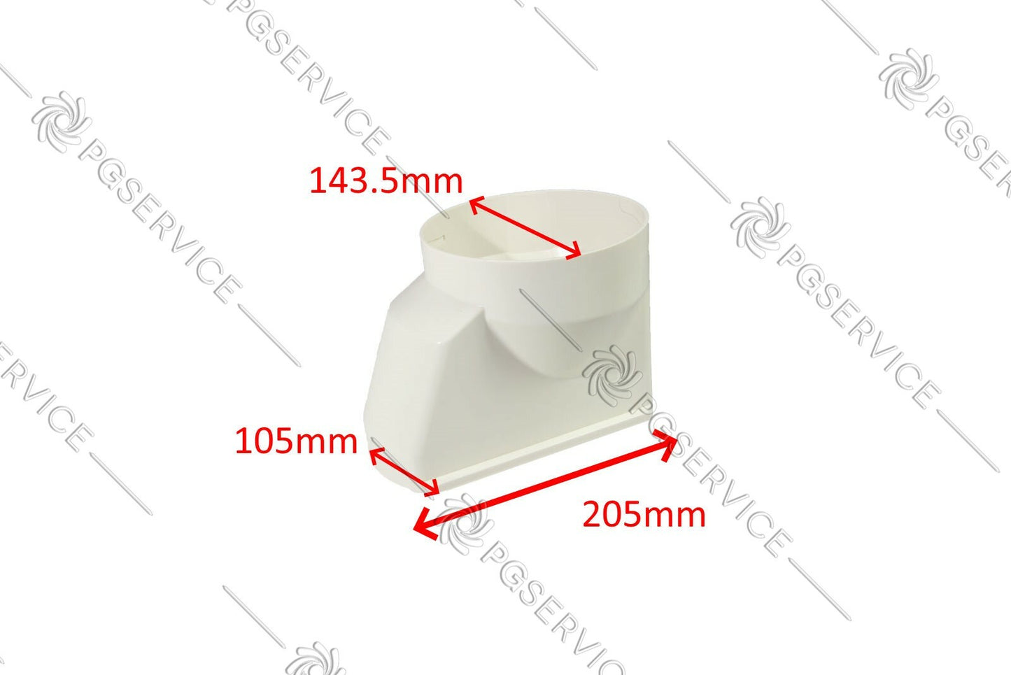 DeLonghi Fitting Tube Window 205mm Air Conditioner Pinguino Pac EL98 EX130