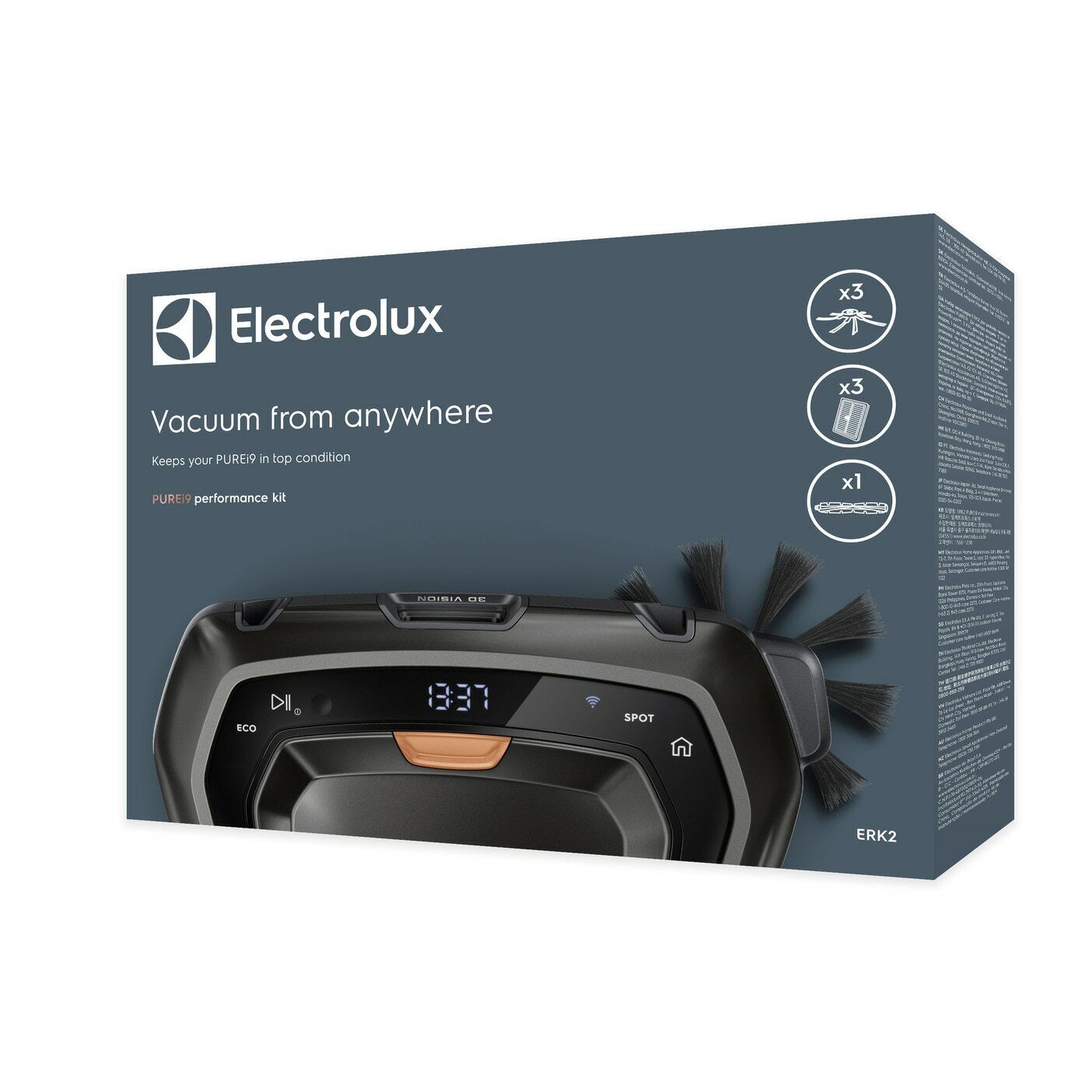 Electrolux AEG kit filtri rullo spazzole per robot aspirapolvere PUREi9 ERV