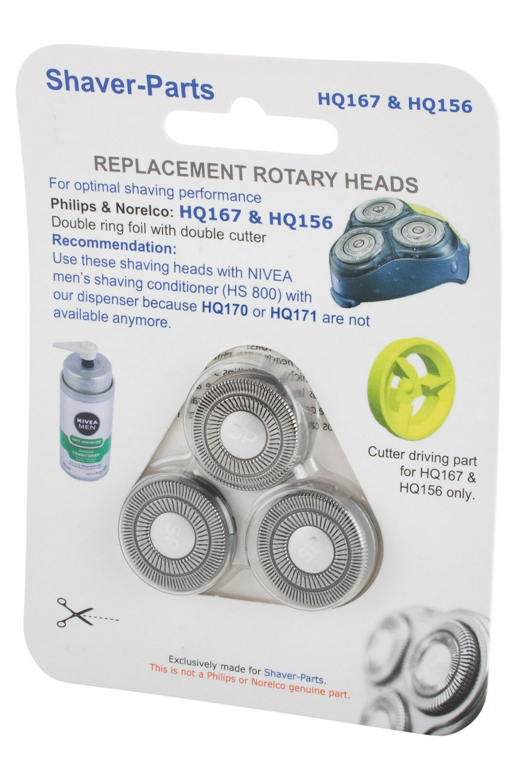 Philips Têtes Lame Rasoir HQ156 HQ167 HQ5615 HQ5616 HQ5620 HQ5655 HQ56