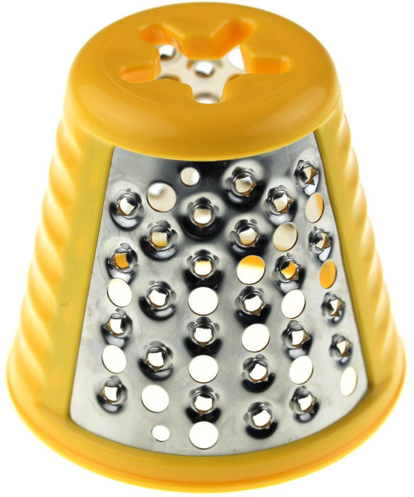 Moulinex con de culoare galben, cilindru, lamă, răzătoare extra fină, tocător Fresh Express DJ755 DJ800