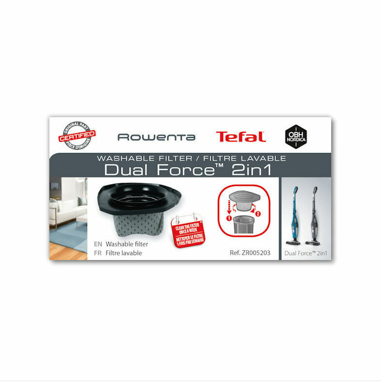 Rowenta filtro scopa aspirapolvere Dual Force 2 in 1 RH6735 RH6751 RH6753 RH6756