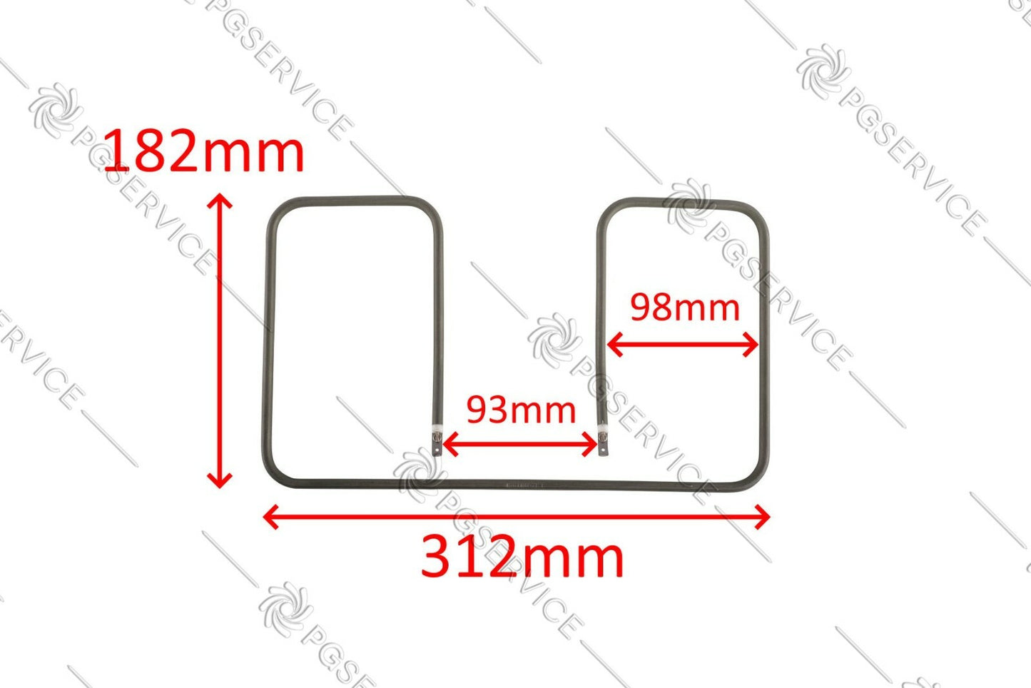 Rowenta Tefal Heizelement 312mm 1200W 240V Platte SuperGrill XL GR461B GC461B