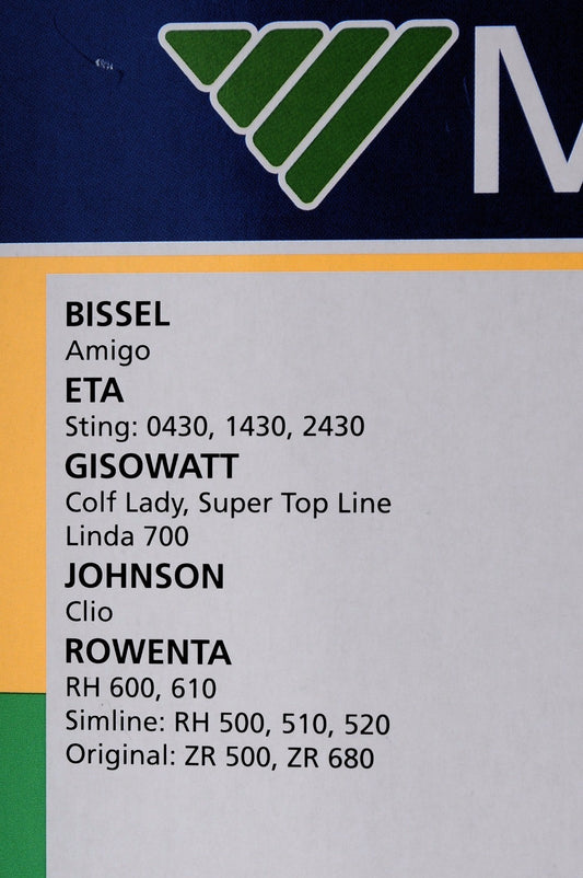 Menalux 2970P 10x sacchi polvere aspirapolvere Singer AP129 Johnson Clio Rowenta RH500 Gisowatt