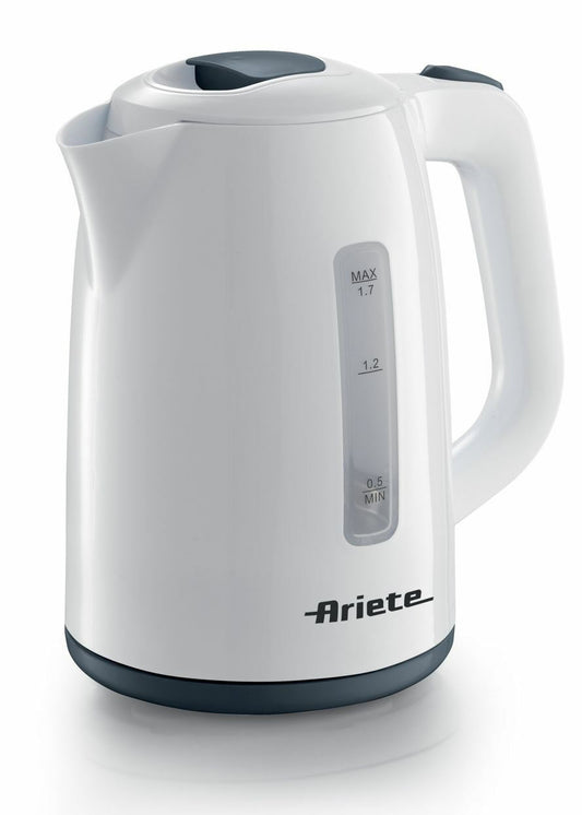 Ariete czajnik bezprzewodowy z filtrem 1.7L 2200W biały prosty i lekki
