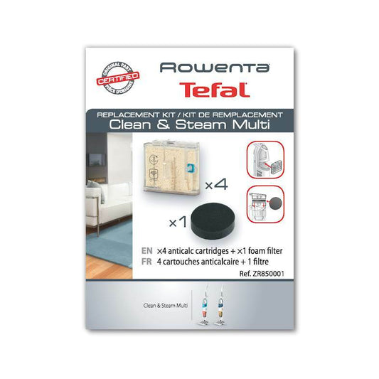 Rowenta Kit de Filtres Résines Eau Éponge Balai Vapeur Clean Vapeur Multi RY85