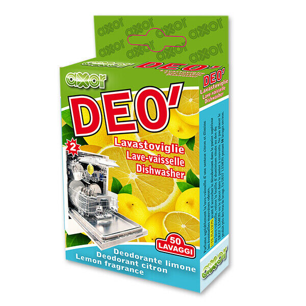 Axor deodorante detergente attivo limone per lavastoviglie per cattivi odori
