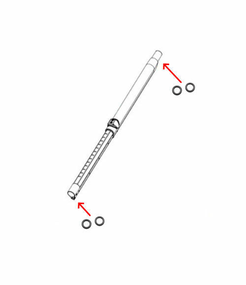 Polti 2x guarnizione tubo vapore aspirapolvere Unico MCV20 MCV50 MCV70 MCV80 MC