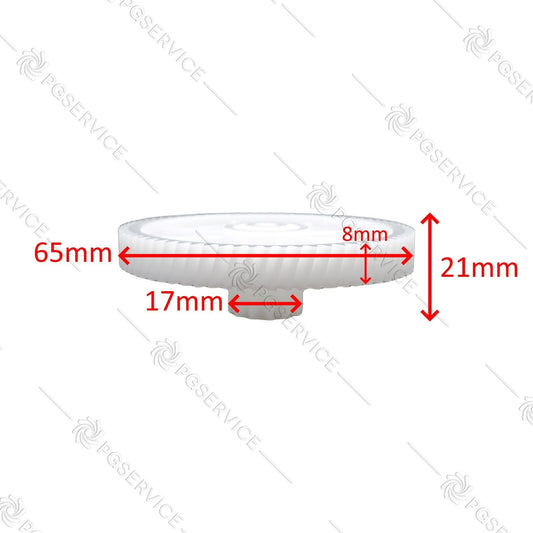 Marcato Rueda Dentata Engranaje 65mm Mezclador de Pasta Fresco Wellness