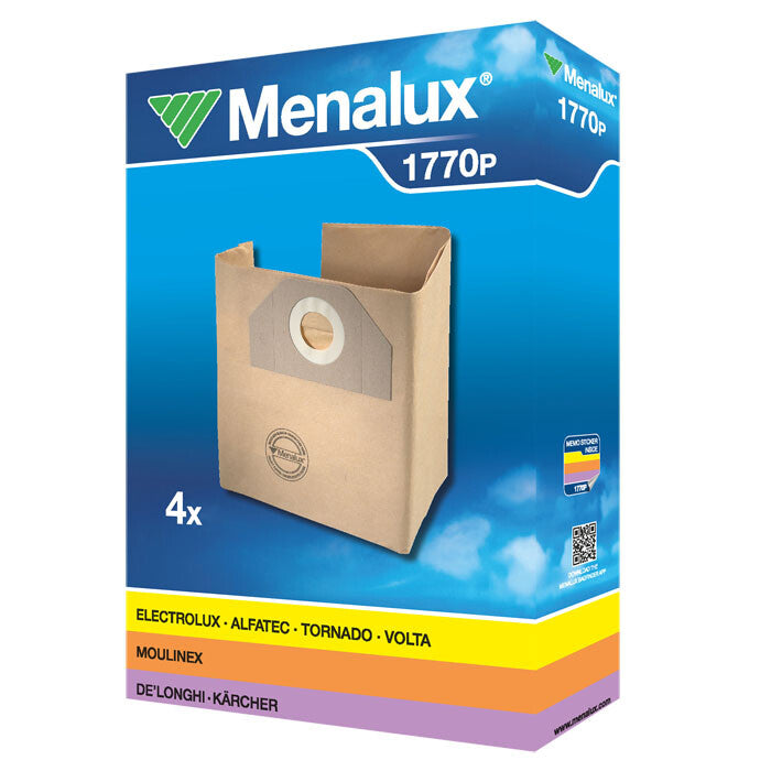 Menalux 4x sacchi bidone aspirapolvere Karcher A22 A31 WD3 Alfatec Hoover DPE