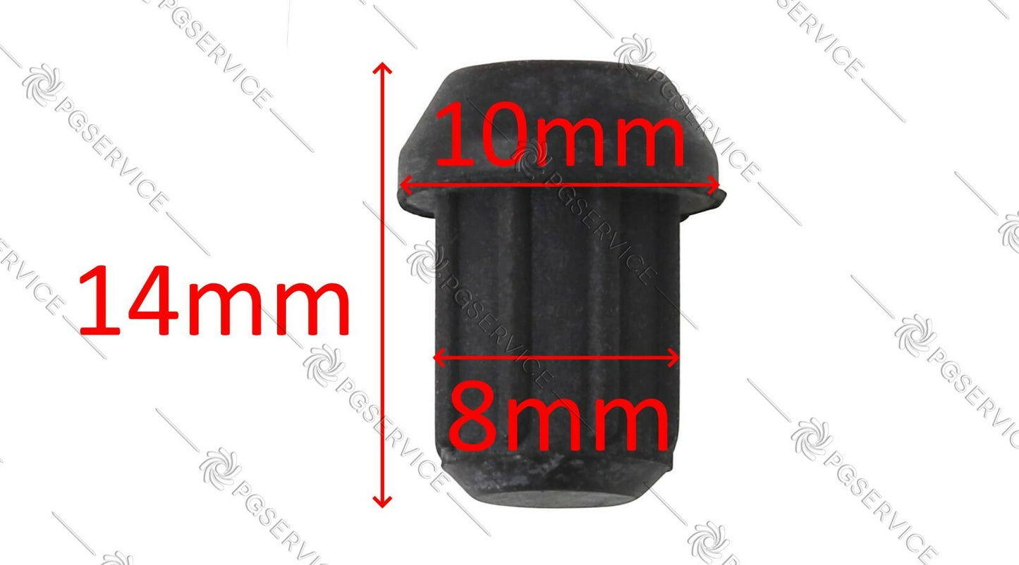 Set 10x picior de cauciuc suport grătar plită de gătit 14 x 10 x 8 mm Whirlpool