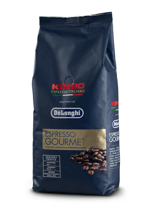Kimbo selections DeLonghi caffè chicchi 250gr Gourmet 80% Arabica 20% Robusta