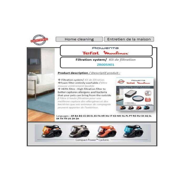 Rowenta HEPA filter + round Compact Power Cyclonic RO3718 RO3731 RO3753 RO3786