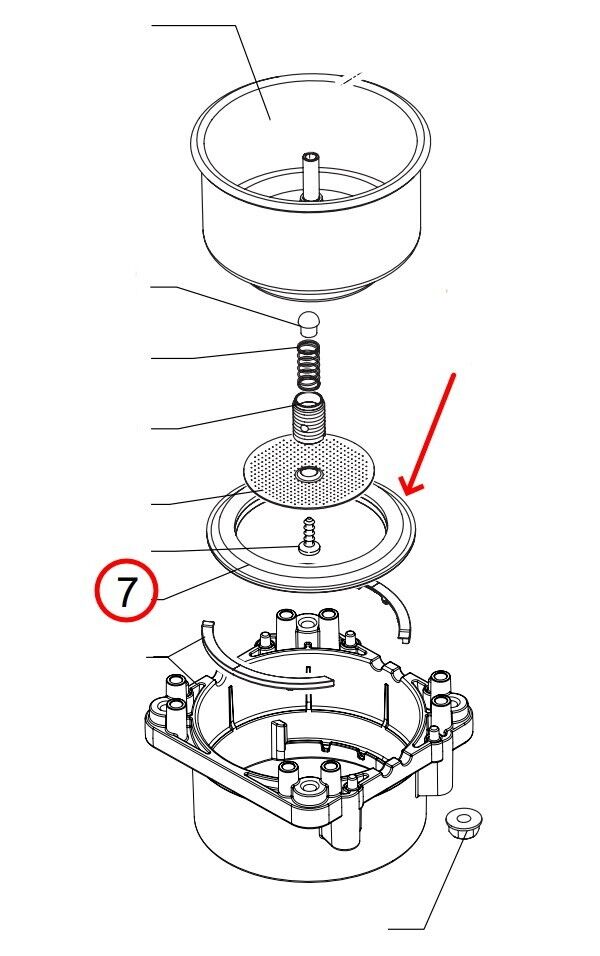 Gaggia Saeco guarnizione sotto coppa macchina caffè Nina Espresso RI81 RI93