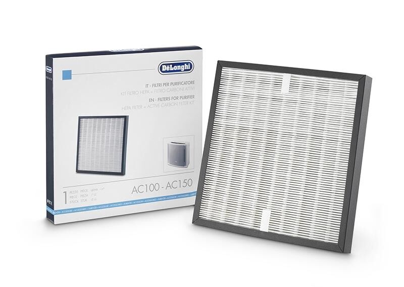 DeLonghi Kit Hepa-Filter + Aktivkohlefilter Aktiver Luftreiniger Luft AC100
