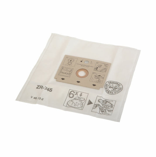 Rowenta 6x originele stofzuigerzakken Dymbo RS005 RS020 RS040 RS070 RS075