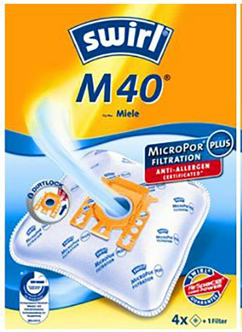 Swirl 4 microfiber vacuum cleaner bags Miele S2000 S5000 S8000 S600 C1 C2 C3 ATHOS