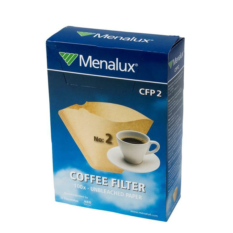 Menalux CFP2 100x Filters Paper N.2 Coffee Machine American Universal Eco