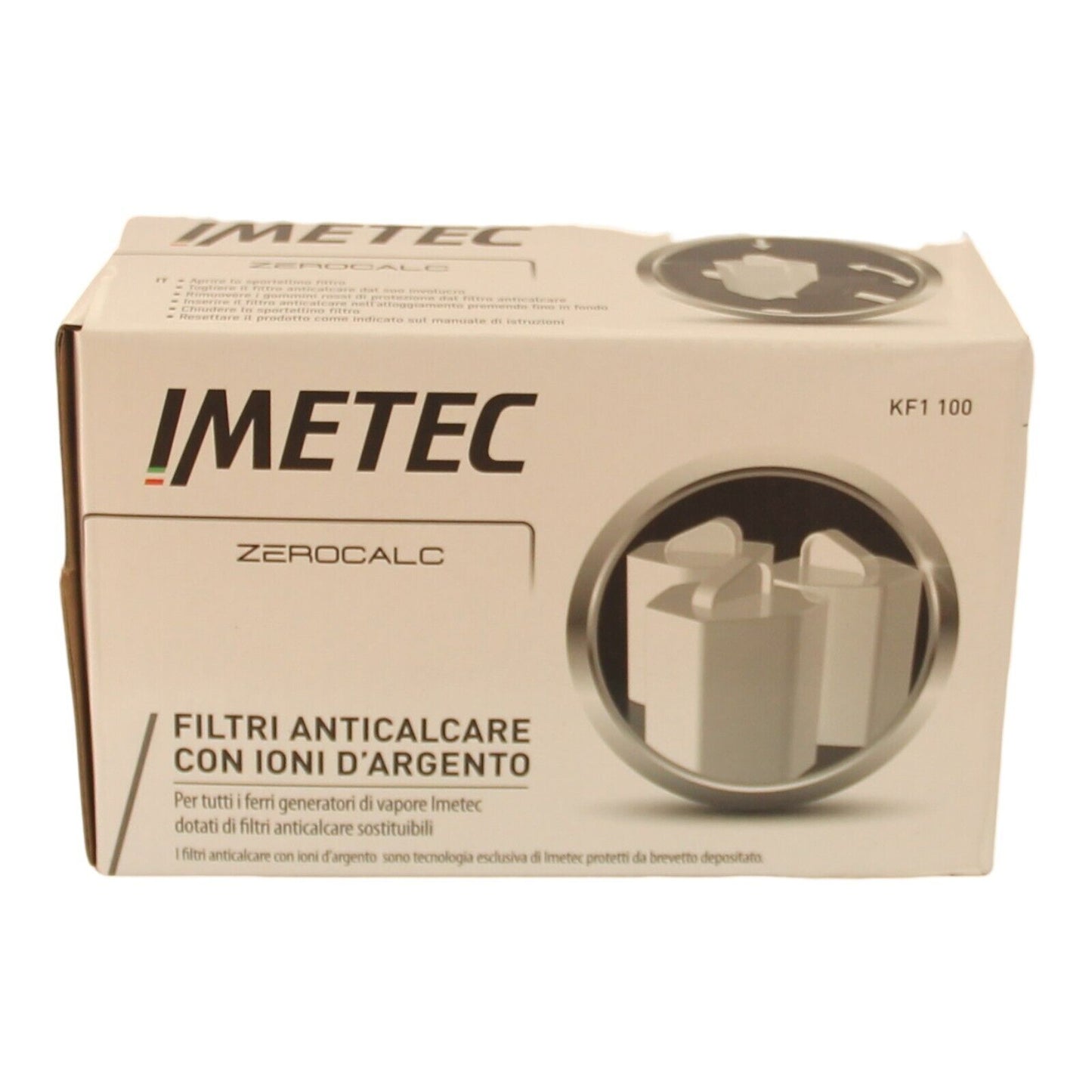 Imetec set 3x filtri acqua calcare ferro da stiro ZeroCalc Pro Onda Intellivapor