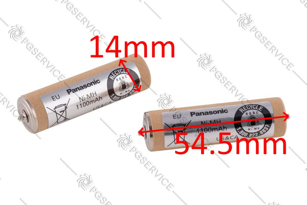 Panasonic 2x Batterie 1.2V 1100mAh Rasoir ER160 ER1511 ER1610 ER389 ERDGP72 Erh