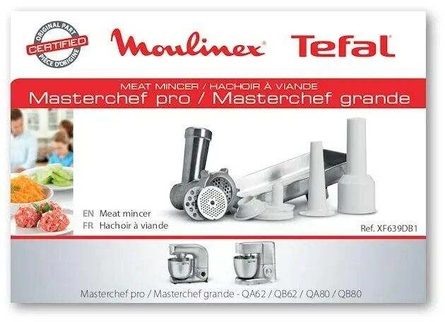 Moulinex Tefal tritacarne planetaria Masterchef Pro Grande QA620 QA800 QA810 QB8