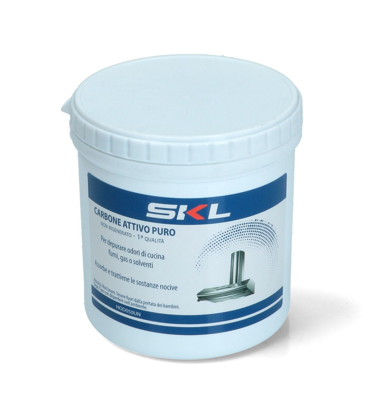 SKL carbone attivo puro in granuli 400gr per filtri cappa aspirante anti odori