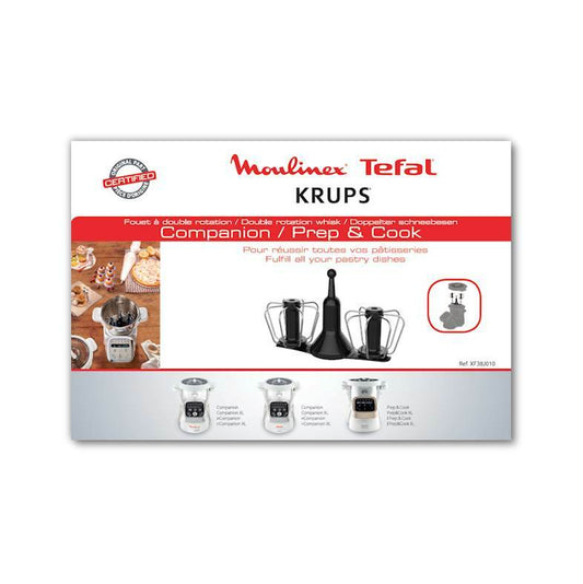Moulinex accessoire dubbele kloppers mixer zoet Cuisine Companion Prep Cook