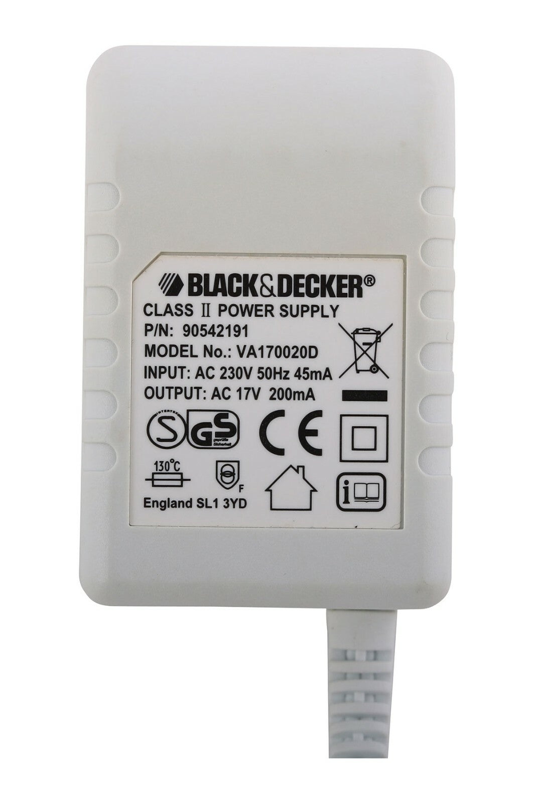 Black & Decker oplader voeding acculader PD1080 PD1202N