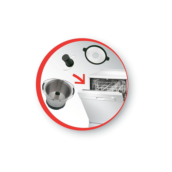 Moulinex accessoire mini bol hachoir 1,4L + 4 bols Companion XF387 HF