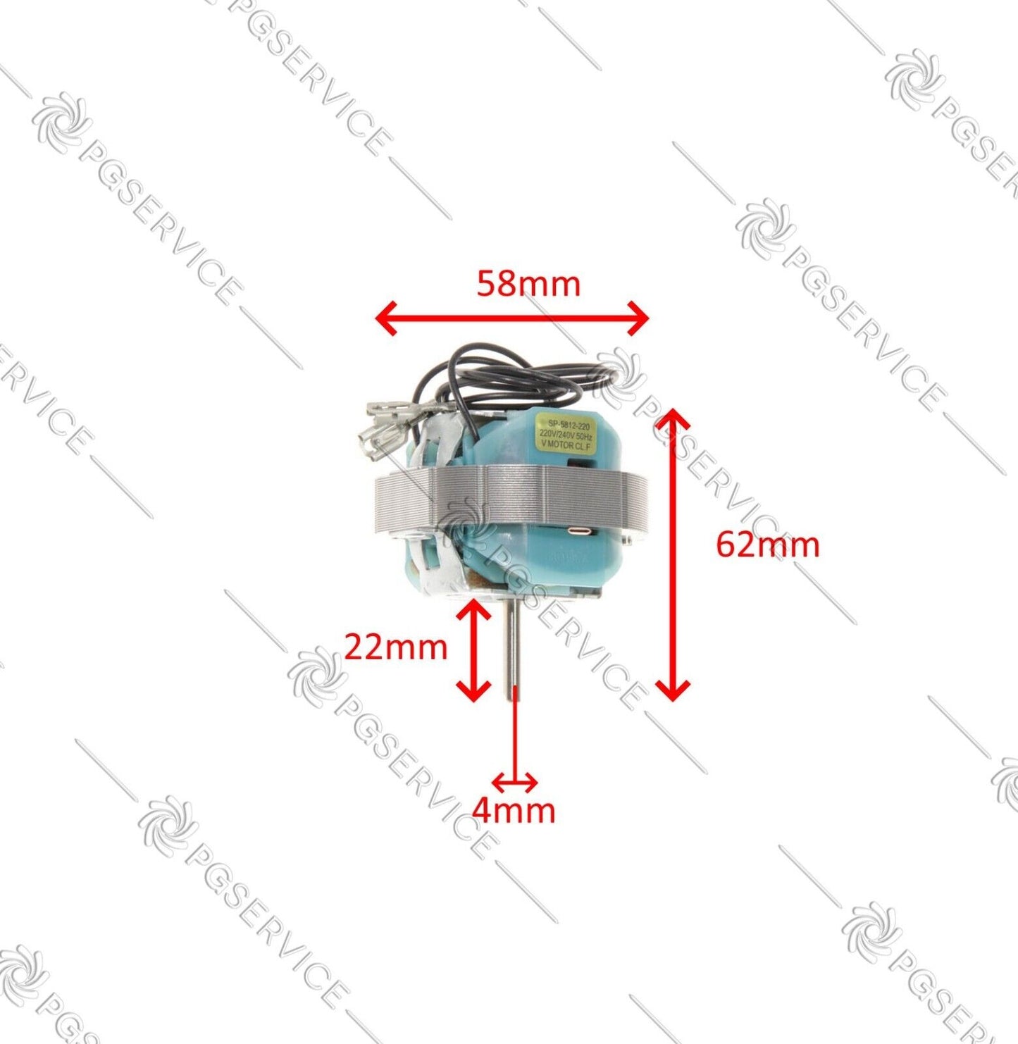 Delonghi motore SP-5812-220 scaldino radiatore olio Protecto HBM HBP5 KR79 KH77