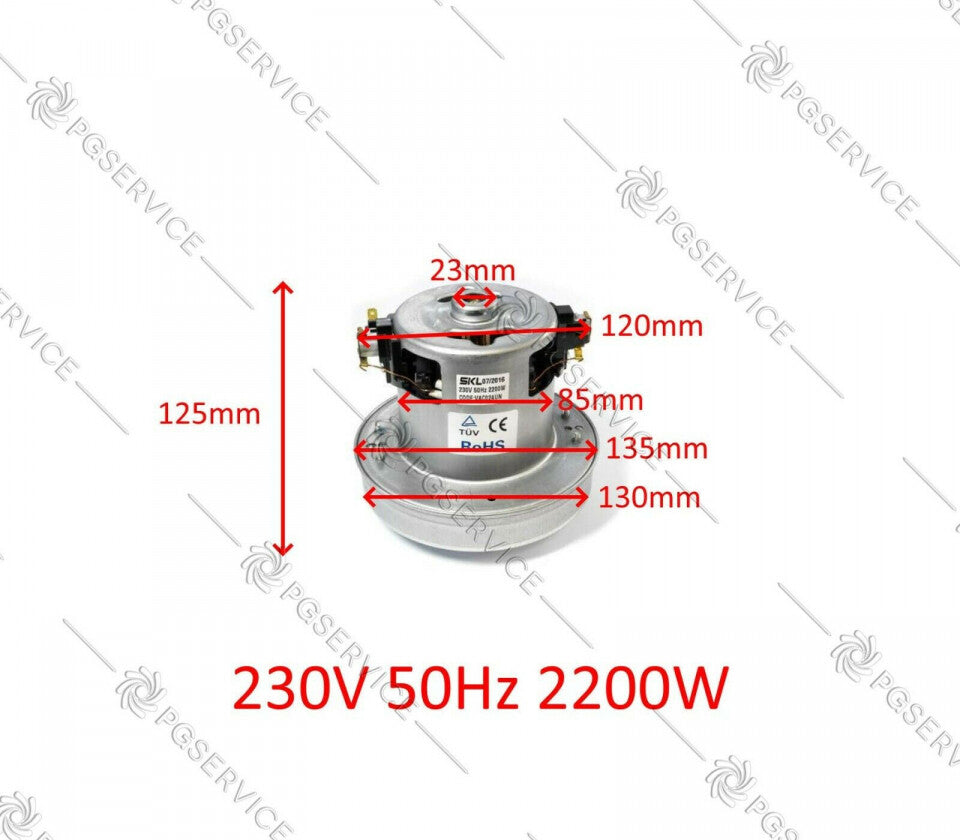SKL motore 2200W 230V aspirapolvere come DOMEL 462.3.652 per Rowenta