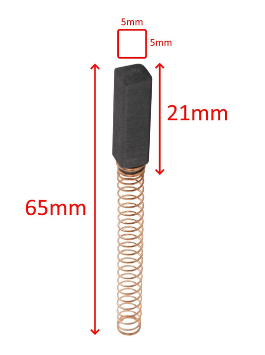 Quick Mill koolstofborstel motor 65mm origineel voor rasper 0148 0149