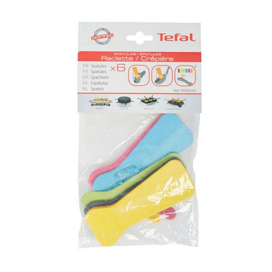 Tefal kit 6 palette spatole colorate Raclette Pietra Ollare PR3011 RE12 RE13 RE