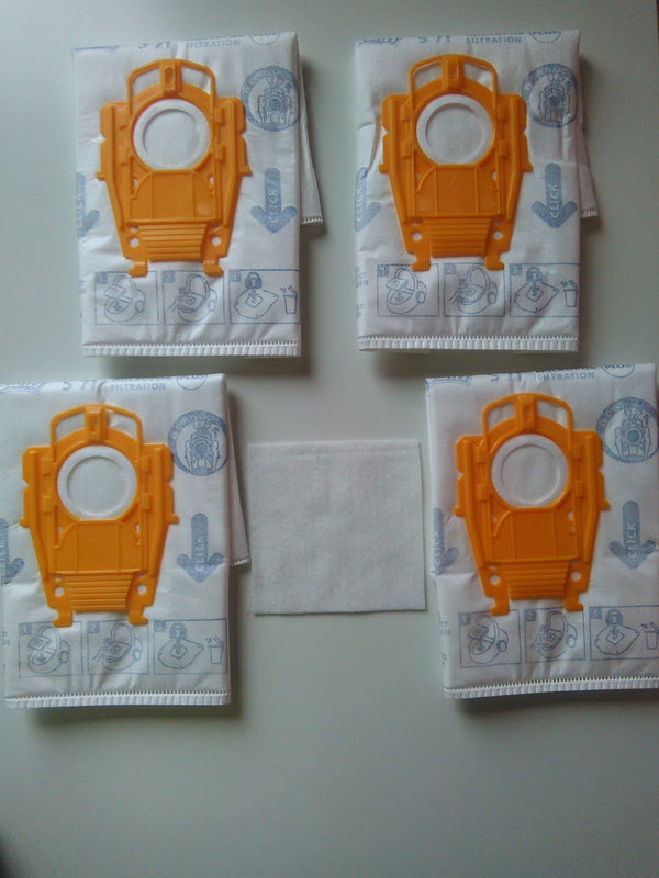 Swirl S71 / 4 Kit 4 Staubsaugerbeutel Bosch Siemens Dynapower Ergomaxx Green