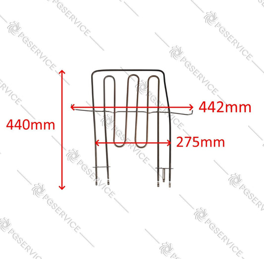 Ariston Indesit resistenza superiore 2250W 230V originale forno 7O C66 CX FB FH