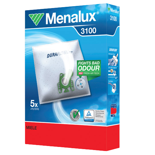 Menalux 5x Sachets Microfibre Aspirateur Miele C1 C2 S7 Hoover Athos sans Fil