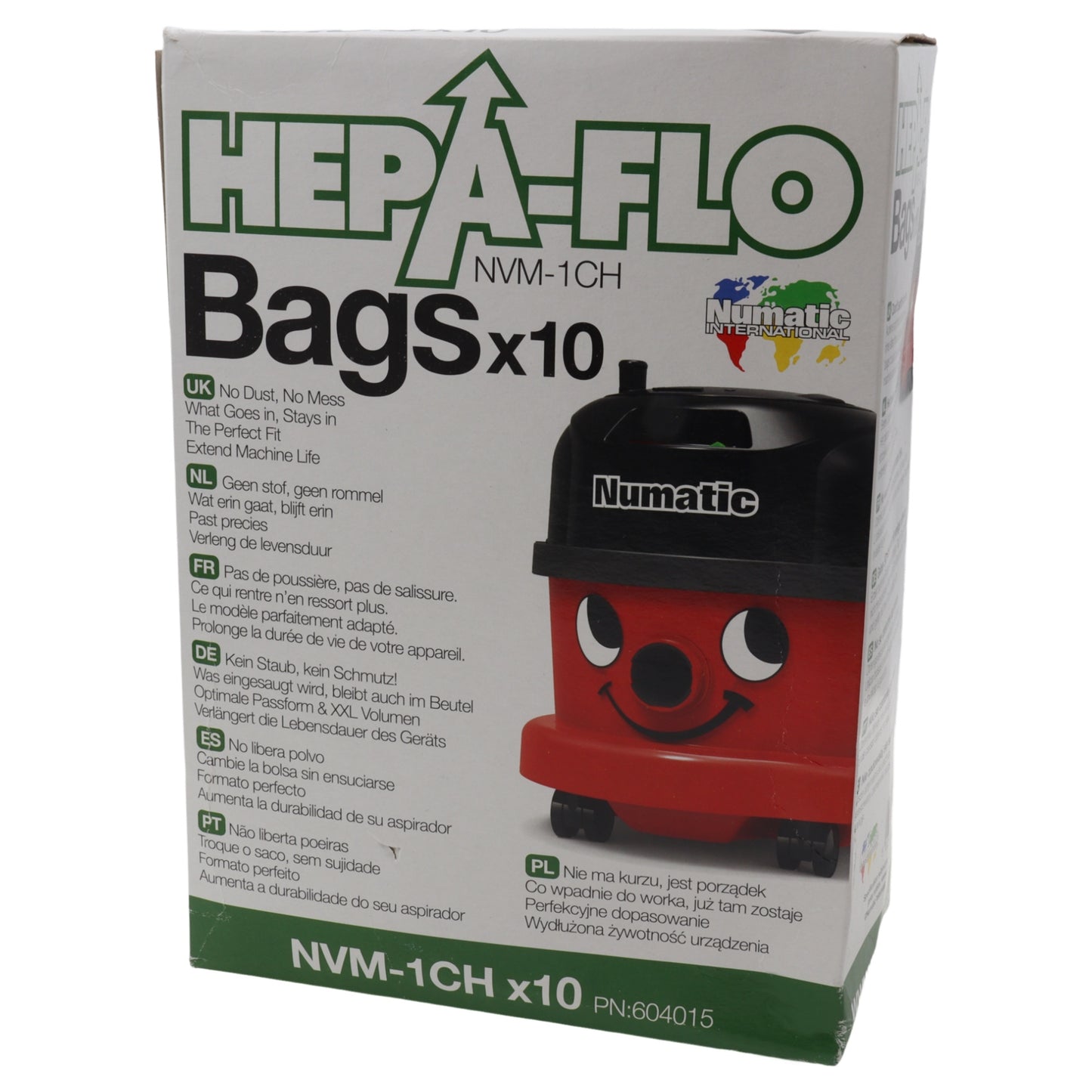 Numatic 10 bolsas de basura de microfibra Henry Hetty HVB HVC HVN JVR
