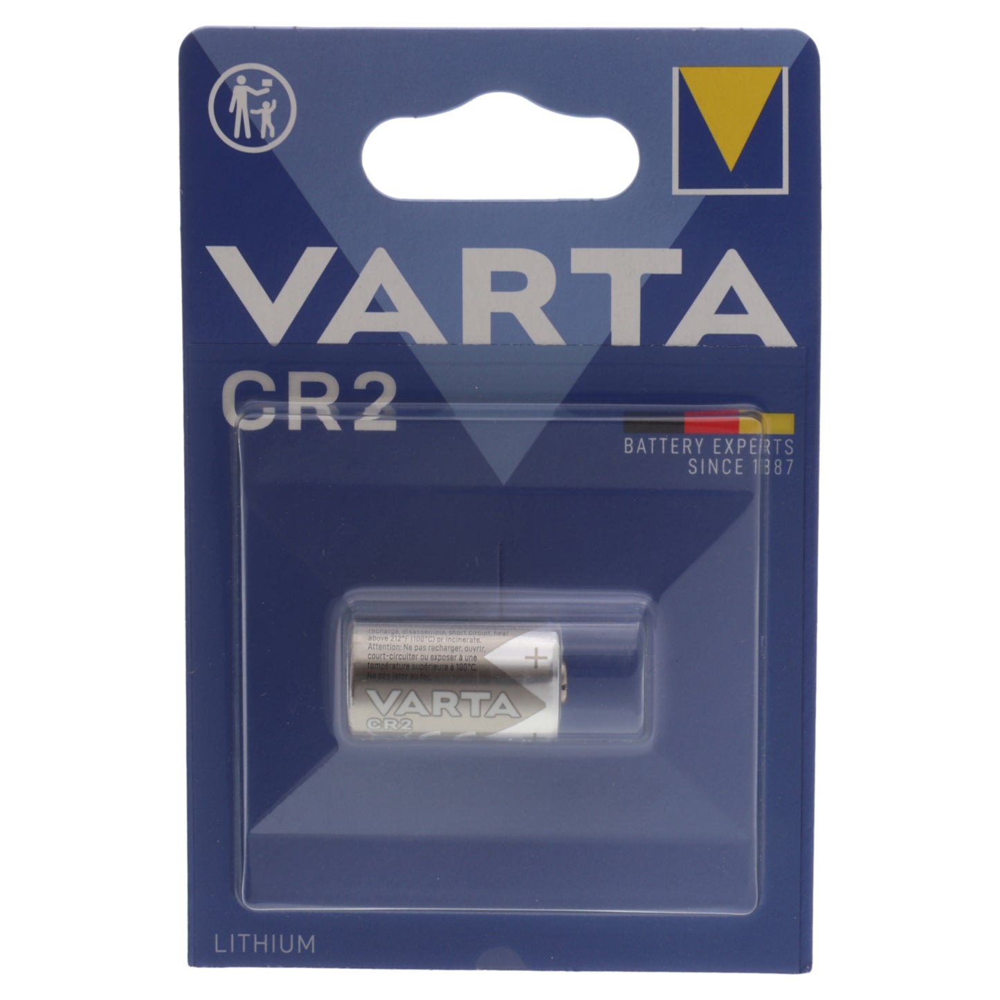 Varta Lithiumbatterie CR2 6206 3V 930mAh 27x15,6mm Kamera Taschenlampe Alarm Zeiger