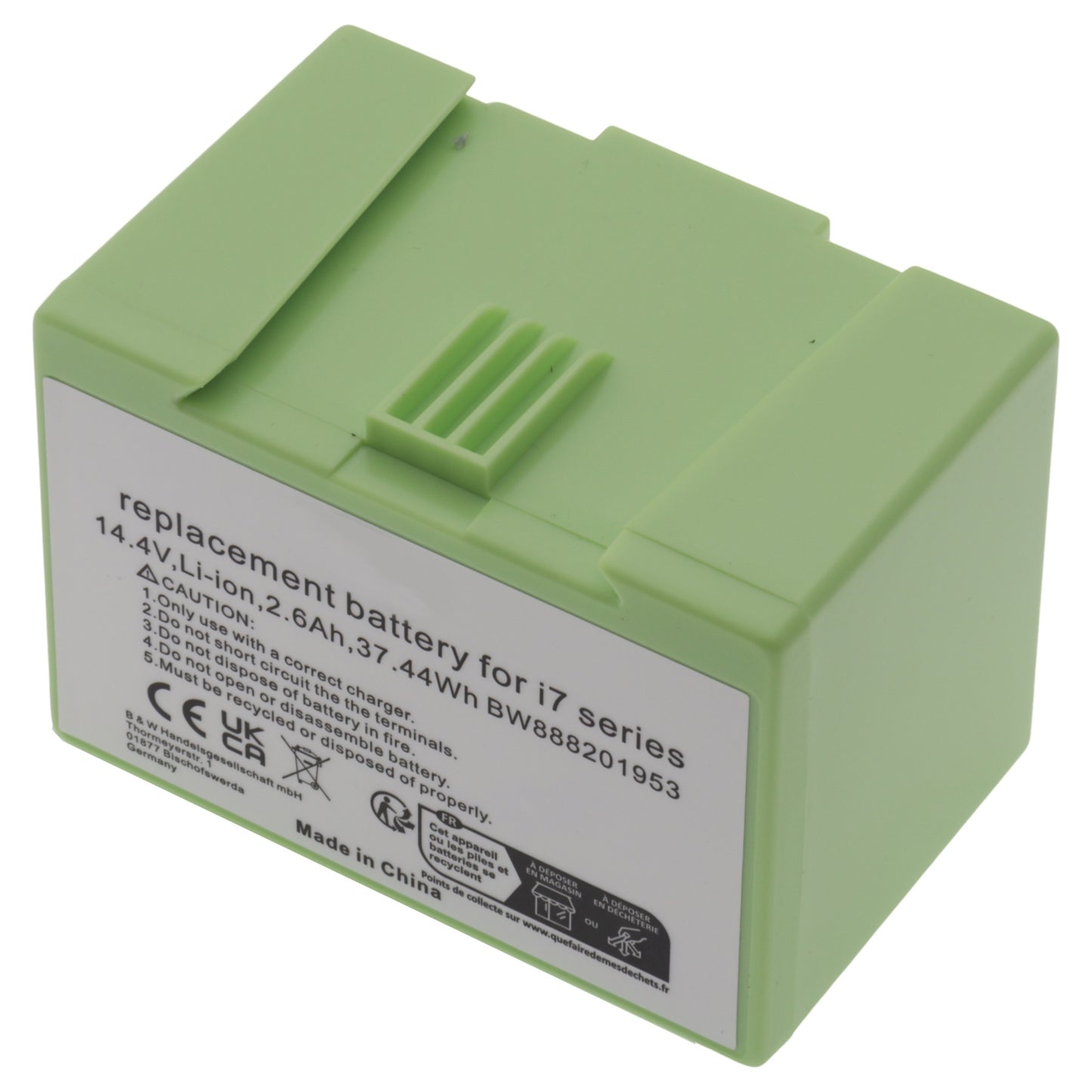 Batterie 14.4V 2600mAh Li-ion pour robot aspirateur iRobot Roomba 5150 7550 e5 i3